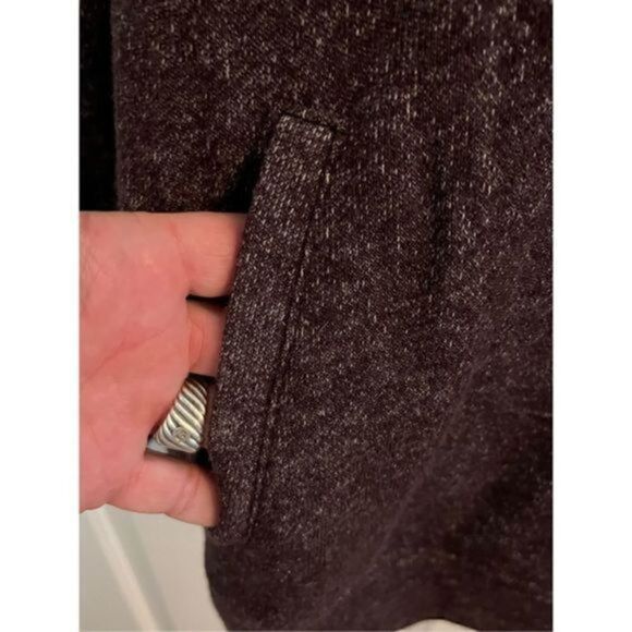 LOFT Plum Colored Long Sleeve Pullover with Kangaroo pocket. Size Small. - Picture 4 of 6